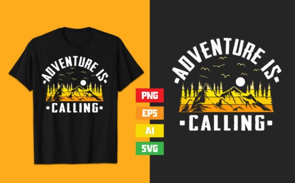 Adventure Is Calling Camping: A Versatile Design for Creators and Entrepreneurs