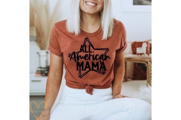 All American Mama SVG File: A Versatile Design for DIY Creations and Handmade Businesses