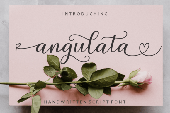 Angulata: A Modern Calligraphy Font for Creative and Professional Workflows