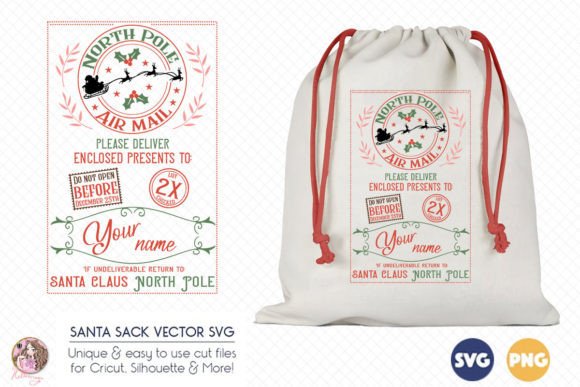 Christmas Santa Sack SVG PNG: A Versatile Design Asset for Creative Projects