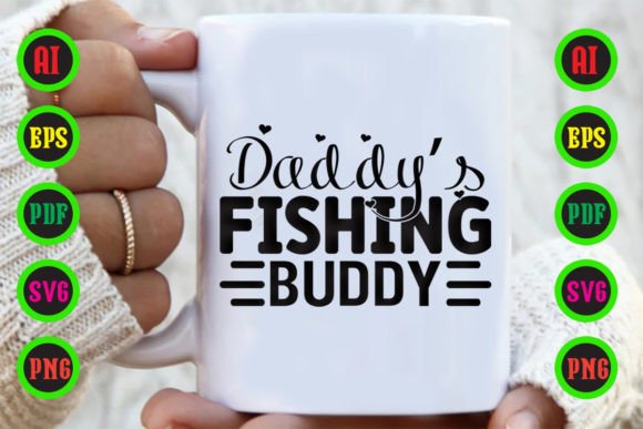 DADDY’S FISHING BUDDY: A Versatile SVG Design for Creative Projects