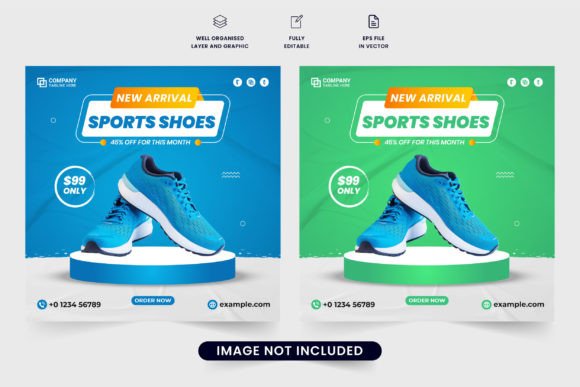 Exclusive Sneakers Sale Template Vector for Marketing and Design Needs