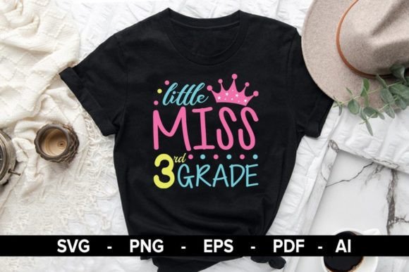 Little Miss 3rd Grade: A Versatile Clip Art for Creative Projects
