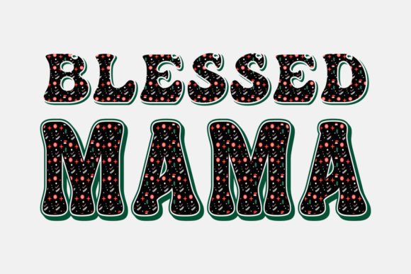 Retro Blessed Mama Sublimation Bundle: A Creative Resource for Your POD Business