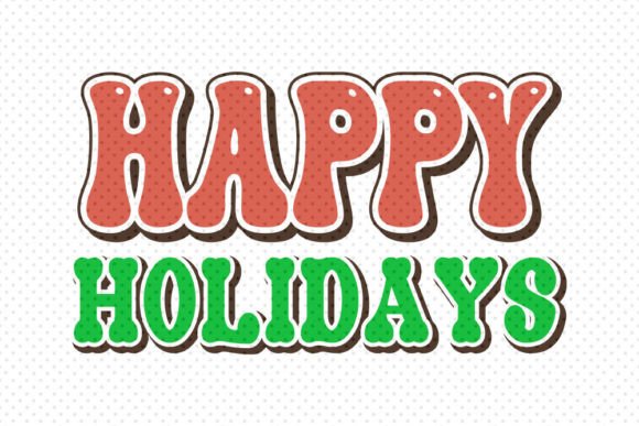 Retro Christmas Wave Sublimation Sticker
