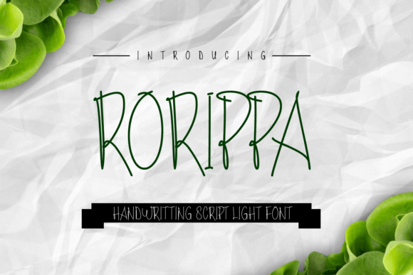 Rorippa: A Stylish and Light Handwritten Script Font