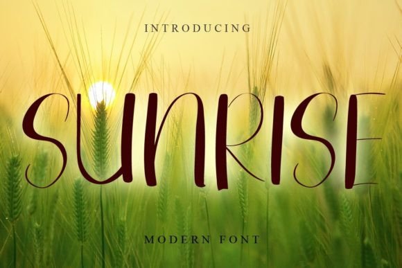 Sunrise Font for Creative Projects